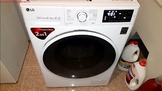 LG Washer Dryer Inverter Direct Drive 85 Kg F4J6TM0W How to Use Wash  Dry Program [upl. by Enylecoj]