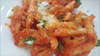 PENNE ALLARRABBIATA RICETTA ORIGINALE  FoodVlogger [upl. by Dnomar]