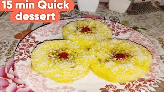 15 min Quick nd easy bread dessert recipe 😋 dessertrecipe rasmalairecipe 10mntdessert trending [upl. by Lokcin]