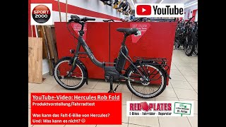 Hercules Klapprad Rob Fold  Produkttest  Fahrradvorstellung [upl. by Etakyram]