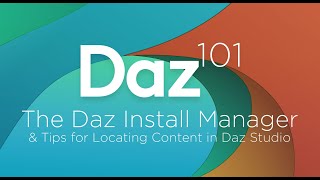 Daz 3D Tutorial The Daz Install Manager amp Tips for Locating Content in Daz Studio [upl. by Boffa248]