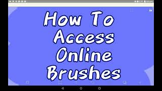 How To Access Online Brushes  Ibis Paint X Tutorial [upl. by Caldwell]