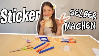 Super einfach Sticker selber machen🤍 DIY mit Evelina Show [upl. by Dogs]