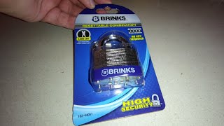 The Brinks 16244051 quotHigh Securityquot Resettable Combination Lock Is not so secure [upl. by Dnaltroc349]