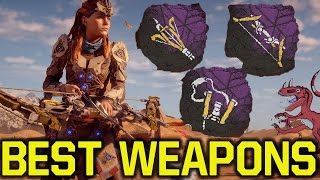 Horizon Zero Dawn tips and tricks  BEST WEAPONS amp HOW TO GET THEM Horizon Zero Dawn tipps [upl. by Knowlton584]