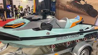 2023 SeaDoo Wake Pro 230 Walkaround Moto Expo 2023 [upl. by Oswell]