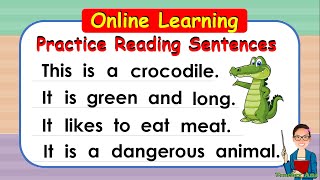 Practice Reading Sentences ll InstructionalIndependent READERS ll Grade 1 and Grade 2 [upl. by Enal]