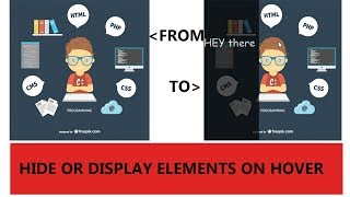 Hide Or Display Elements On Hover [upl. by Heydon]