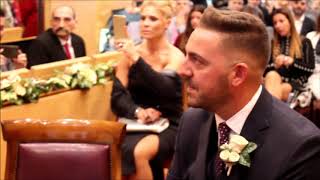 Novia canta Mi principio y mi fin y sorprende al novio en boda Ayuntamiento Badalona [upl. by Saffian]