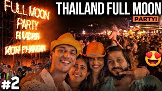 World Famous FULL MOON PARTY KOH PHANGAN THAILAND  Complete Guide [upl. by Adiene]