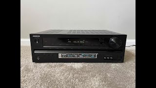 How to Factory Reset Onkyo HTR390 HDMI Home Theater Surround Receiver [upl. by Eenej758]