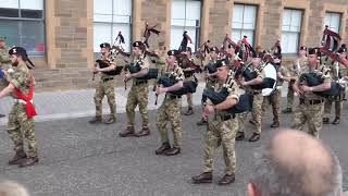 The Black Watch play quotThe Atholl Highlanders amp The Glendaruel Highlandersquot Perth 2018 4KUHD [upl. by Ariada]