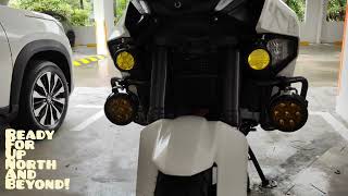 TOUREX LIGHTS adventure touring setup installed on KTM 1290 Super Adventure [upl. by Victor]