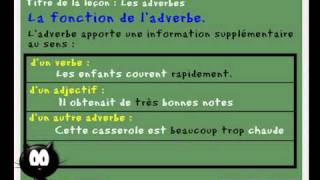 cours leçon de francais  Les adverbes  CE2 CM1 CM2 wwwladicteefr [upl. by Ymeon]