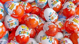 Unpacking Lollipops kinder joy kinder surprise egg  asmr sweet candy and chocolate [upl. by Clari]