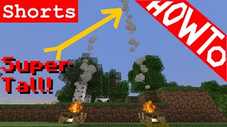 Minecraft How to Make Campfires with Super Tall Smoke  Tutorial Shorts [upl. by Chlori804]