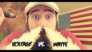 Vaping ECigs Voltage Vs Watts [upl. by Zuleika]