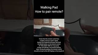 Walking Pad  How to pair remote [upl. by Allicsirp]