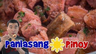 Pork Binagoongan with Talong Recipe  Binagoongang Baboy  Panlasang Pinoy [upl. by Dodge]