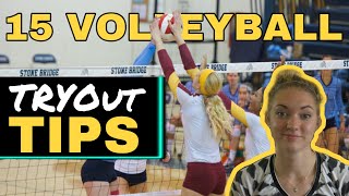 15 TIPS FOR VOLLEYBALL TRYOUTS  Advice from a D1 Athlete [upl. by Akamaozu901]