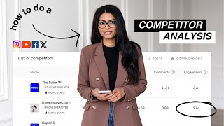 How to Do a Competitor Analysis on Social Media [upl. by Onimod]