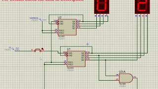 74LS93 2 Digit Decimal Counter with 7 segment display [upl. by Stoecker]