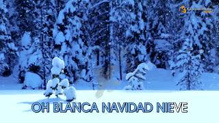 Villancicos  Blanca Navidad LETRA INSTRUMENTAL KARAOKE [upl. by Leirraj]