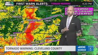 Severe weather coverage in the Carolinas [upl. by Sand]