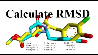 RMSD Root Mean Square Deviation Calculation by Discovery Studio Visualizer MajidAli2020 [upl. by Leonsis]