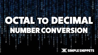 Octal to Decimal Conversion [upl. by Zabrina]