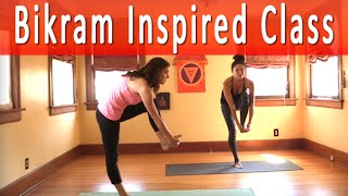 Bikram Yoga Inspired Yoga Class with Maggie Grove 1 hour [upl. by Celik884]