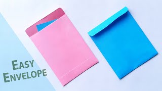 Envelope Making With Paper With Glue And Scissors At Home  Easy Origami Cool Design Envelope [upl. by Nitsoj]