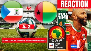 Equatorial Guinea vs GuineaBissau 42 Live Africa Cup Nations AFCON 2024 Football Match Score [upl. by Arahsit513]