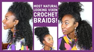 Kinky curly vixen crochet braids for natural hair No its not all hers ll ftTrendy Tresses [upl. by Aylatan893]