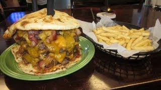 6LB QUADRUPLE BACON CHEESEBURGER CHALLENGE [upl. by Aneev]