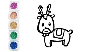 【How to draw an elk 】 Easy Drawing for kids [upl. by Acnoib]