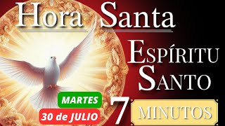 🕊️🔥7 MINUTOS CON EL ESPÍRITU SANTO🤍  HORA SANTA BREVE HOY MARTES 30 de JULIO [upl. by Itnahsa436]