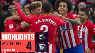 Resumen de Atlético de Madrid vs Sevilla FC 10 [upl. by Layla74]