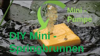 Mini  Springbrunnen selber bauen DIY  Easy Tec [upl. by Anaet34]