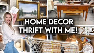 HOME DECOR MUST HAVES ON A BUDGET  THRIFT  ANTIQUE SHOP WITH ME [upl. by Rothstein]