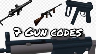 7 Gun Codes ROBLOX [upl. by Acirehs]