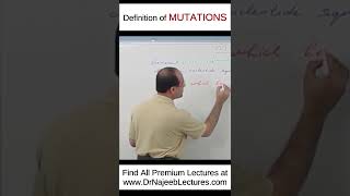 Definition of MUTATIONS drnajeeb drnajeeblectures shortvideo youtubeshorts [upl. by Necyla]