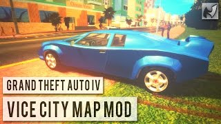 GTA IV  Vice City Map Mod Updated [upl. by Dagall870]