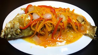 FRIED LAPU LAPU WITH SWEET CHILLI SAUCE  EASY RECIPE  LAPU LAPU RECIPE [upl. by Ardella]