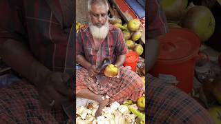 Bangladeshi Palmyra Fruit Super Fast Cutting Skills shorts viralshort [upl. by Nertie]