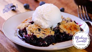 Easy Blueberry Crumble Recipe [upl. by Yelime]