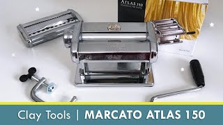 Polymer Clay Art Tools MARCATO ATLAS 150 Pasta Machine Initial Review [upl. by Blanch]