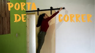 Como Instalar Porta de Correr [upl. by Tehc103]