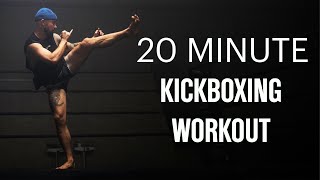 20 Min Kickboxing Workout  Cardio Kickboxing  No repeats [upl. by Loar]