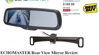 EchoMaster Rear View Mirror wBackup Camera [upl. by Affer928]